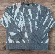 RAILS Virgo Wool Blend Grey Tie Dye Crewneck Sweater XS