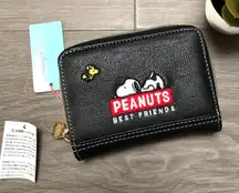 black vegan leather  wallet