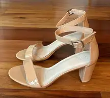 NWOT nude sandals