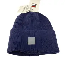 Fila Beanie Hat Shoreman Unisex One Size Blue Cuff Knitted Casual NEW