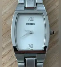 Seiko Luxury Curvex Ladies Watch Stainless Dial, Bracelet, Case New Battery