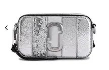 Marc Jacobs Silver Snapshot Bag