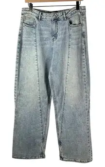 VERSONA Modern Wide Leg Jeans Women's Size 10 Light‎ Wash High Rise Denim
