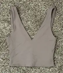 Babaton V neck‎ Activewear Athletic Bra crop tank size S