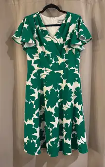 Shelby & Palmer Cream and Green Dress