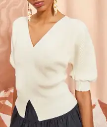 Ulla Johnson Eila Merino Wool Blend Sweater Top