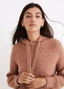 Madewell Wilmington Hoodie Sweater heather taffy wool alpaca blend M L