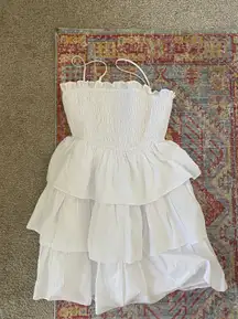 White Tiered Dress