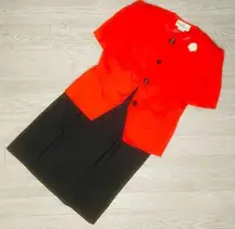 Vintage oleg Cassini button up blazer jacket sweater skirt suit set 14 formal