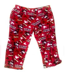 Disney Mickey Mouse Fleece Pajama Pants XXL 42" waist Cozy Comfy