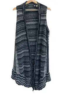 Anthropologie  Moth crochet knit Sleeveless Sweater Vest Duster‎ Size XS/S