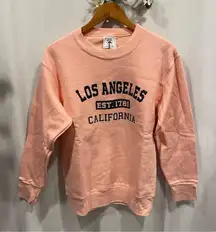 Vintage chunky made in USA Delta sweatshirt Los Angeles California crew neck