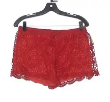 Red Crotchet Shorts 