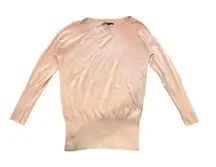 White House Black Market Women’s Medium Light‎ Pink Crew Neck Pullover Sweater
