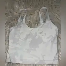Lululemon Align Tank Top Size 0 White Camo – Flaw (Blue Stain)