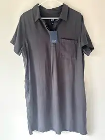 Gap Shadow Grey Short Sleeve T-shirt Mini Dress NWT