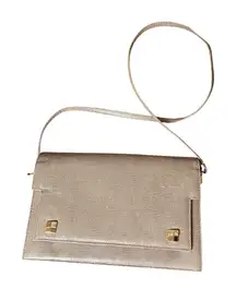 VTG 70s Jay Herbert New York Beige Reptile Lizard Leather Shoulder Bag Purse