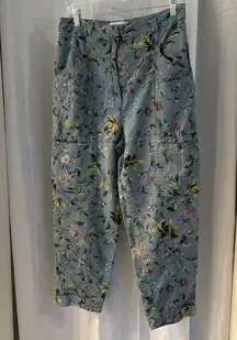 ANTHROPOLGIE GARDEN FLORAL POCKET PANTS SZ: 10