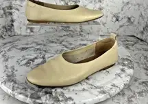 Everlane Womens Day Glove Italian Leather Ballet Flats Cream Beige Size 8.5