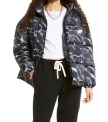 BP x Nordstrom | NWT | Med | Black Pool Ripple Quilted Oversized Puffer Jacket