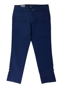 Tommy Hilfiger Navy Blue Cropped Chinos 6