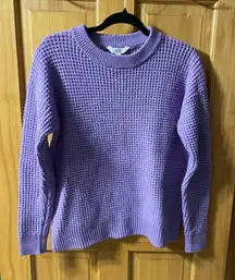 Bright Purple Knit Sweater