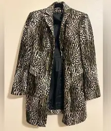 Vintage Epic New York Animal Print Cheetah Leopard Coat Jacket S