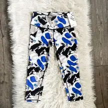 Satva Cassie Capri- Blue Paint Print