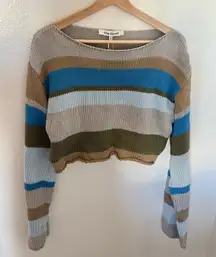 Grey Bandit Cropped Sweater