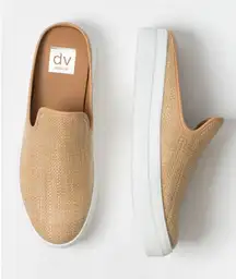 DV DOLCE VITA Rica Slip-On Shoes 6 Woven Texture Rattan Coastal Earthy Fall