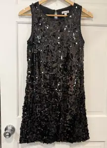 Speechless Black Sequin Mini Dress Club Wear Party Sheath Holiday Glam Glitter
