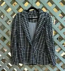 Free People plaid blazer