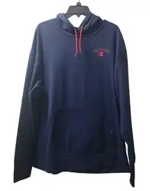 Champion Hooded Sweatshirt  Womens Xl Navy With Red Lettering.‎