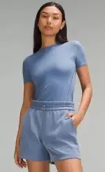 Wundermost Ultra-Soft Nulu Hip-Length Crew Short-Sleeve Shirt 