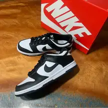 New Nike Dunk Low Black White Low-Top Shoes size 6 panda