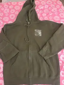 San Diego Olive Green Women's Hoodie