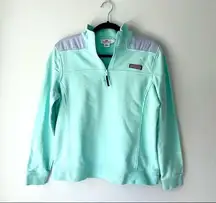 Vineyard Vines Teal Shep Shirt Quarterzip