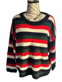 Main Strip Striped Long-Sleeve Sweater – Size M