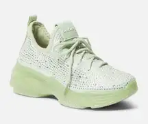 Women's Leyla Lace-Up Rhinestone Sneakers