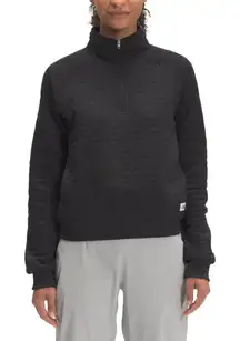 The North Face Gray Women's Longs Peak Quilted ¼ Zip TNF Pullover Sweater Jacket
