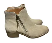 White Mountain Altos Boots Suede Block Heel Ankle Bootie