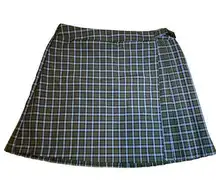 Wild Fable  Plaid Pleated Skirt School Summer Spring Coastal Beach Buckle