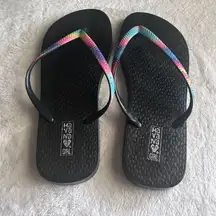Havana Girl Rainbow Flip Flops Beach Sandals Comfy Casual‎ Summer Shoes