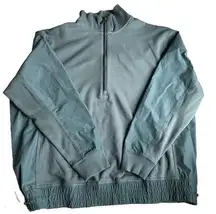 Athleta Women's 1/2 Zip Long Sleeve Pullover‎ Windbreaker Jacket Green size M