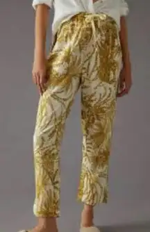Pilcro Gold and Cream Women's Trousers New no Tags linen blend