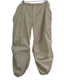 Urban Outfitters iets frans UO ballon cargo baggy tech parachute Y2K cotton pant unisex XL ivory