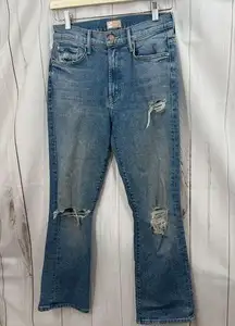 Mother Women’s 27 The Insider Crop Bloom and Doom Jeans Stretchy