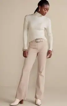 Soft Surroundings Shell Pink Ultimate Denim Pull-On Bootcut Jeans Sz Large Tall