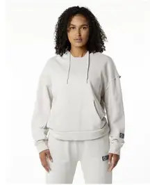 ALPHALETE Women’s Terry Oversized Hoodie - Moonstone,Size XL