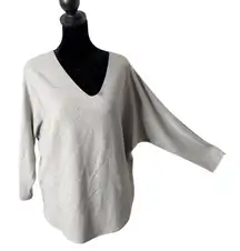 Vila Milano Dolman Sleeve Pullover Minimalist Sweater Size M Quiet Luxury NEW